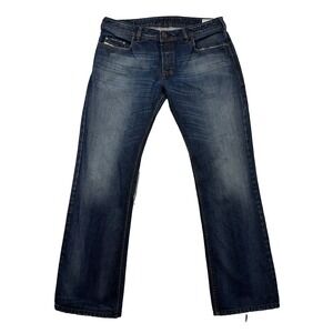 Diesel Zatiny Jeans Men 36x34 (Fits 35X32) Medium Wash 0081W Distressed